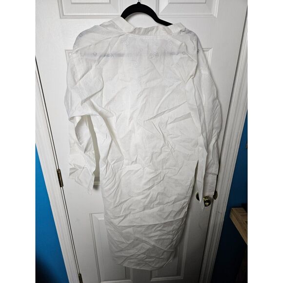 Unbranded Long White Shirt Size Large - Picture 2 of 4